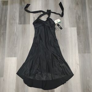 Vintage ABS Allen Schwartz Black Dress Women's Size 8 NWT